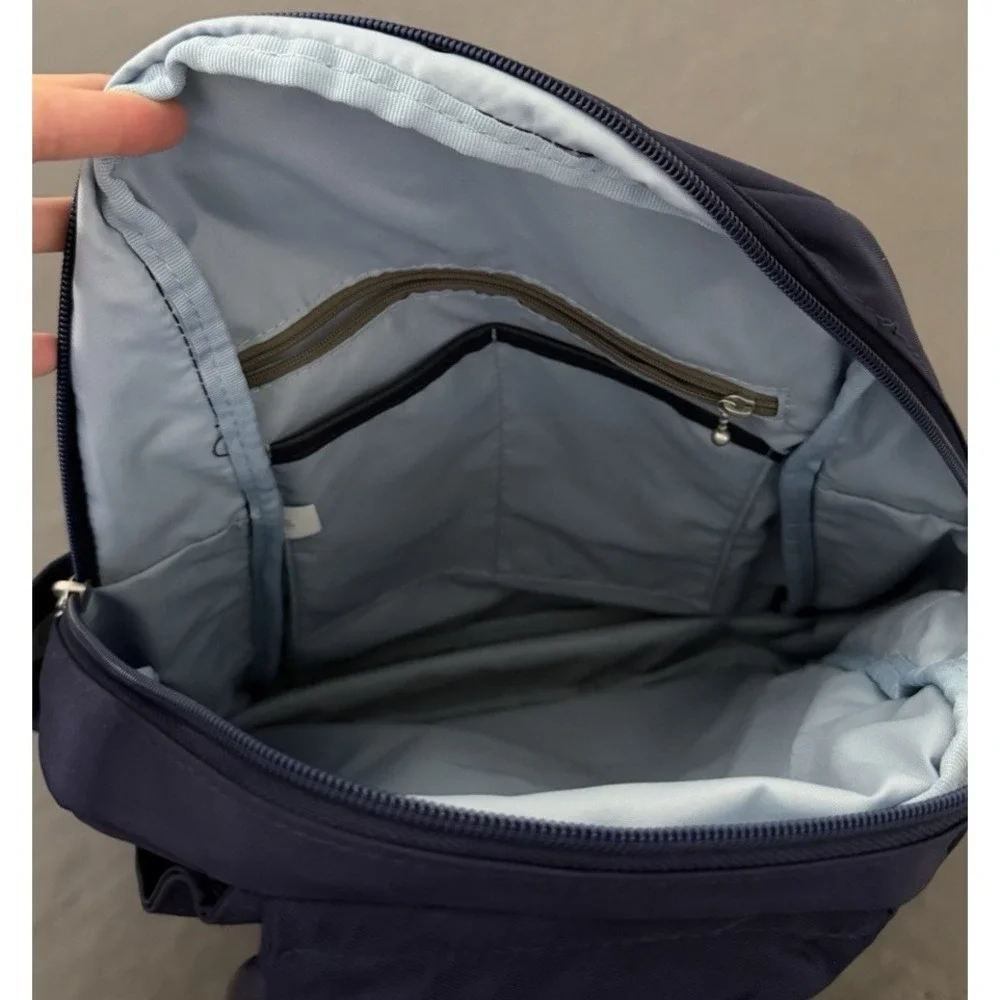 Baggallini All Day Backpack  Blue Top Handle RFID-Blocking Adjustable Straps